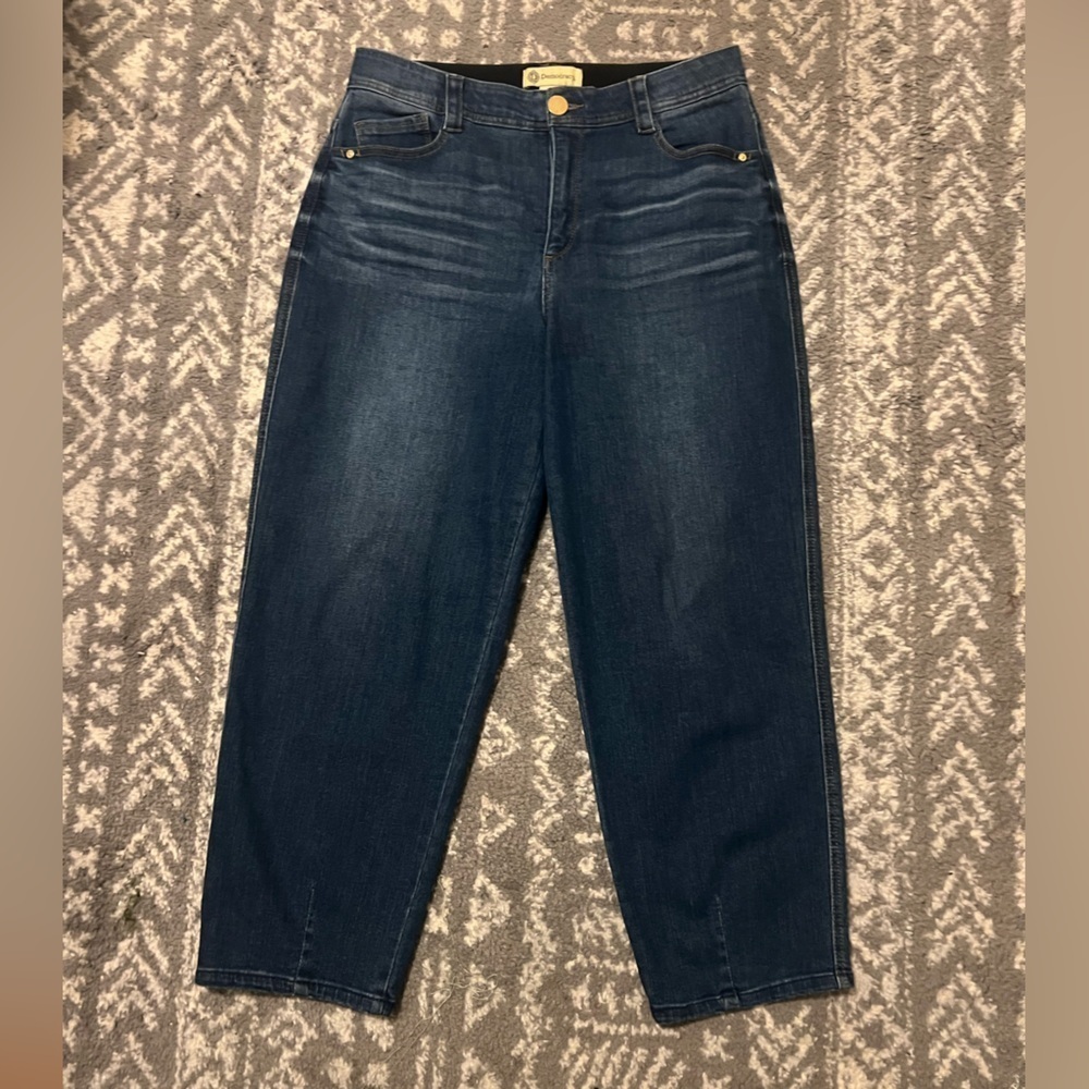 Democracy Dark Blue Ankle Jeans with stretch size 10 (D206)